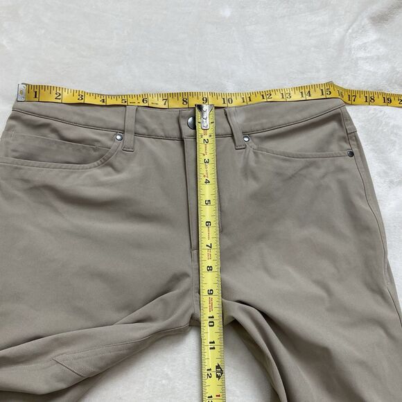 Lululemon ABC Slim Pants Warpstreme Khaki Tan Size 30 - Picture 11 of 12